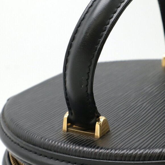 LOUIS VUITTON Black Leather Vanity Bag - Picture 7 of 10
